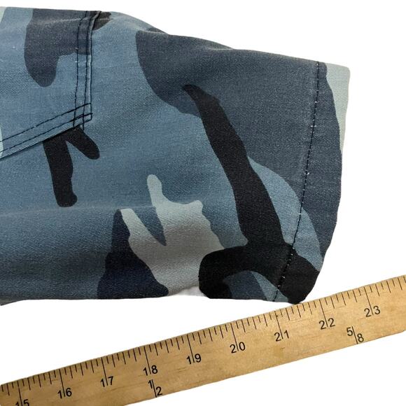Sky Blue Camo Fatigue Jacket Size XXL - Picture 8 of 8
